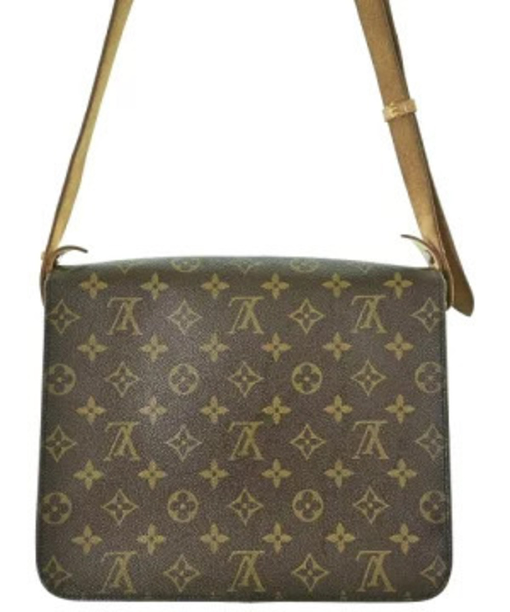 Louis Vuitton Beige Bag over All Brown Shoulder Cream Brown Cream